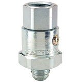 Female SAE Straight Thread to Male JIC 37 - PS Series Steel Inline Swivel